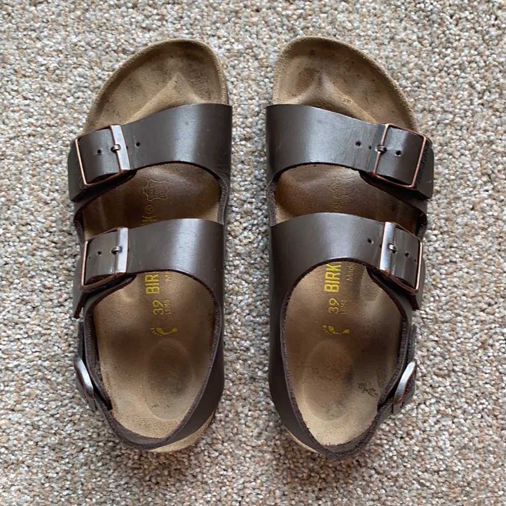 BIRKENSTOCK Milano Two Strap Sandals